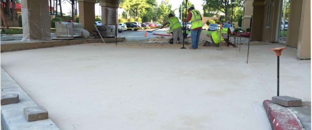 concrete installation